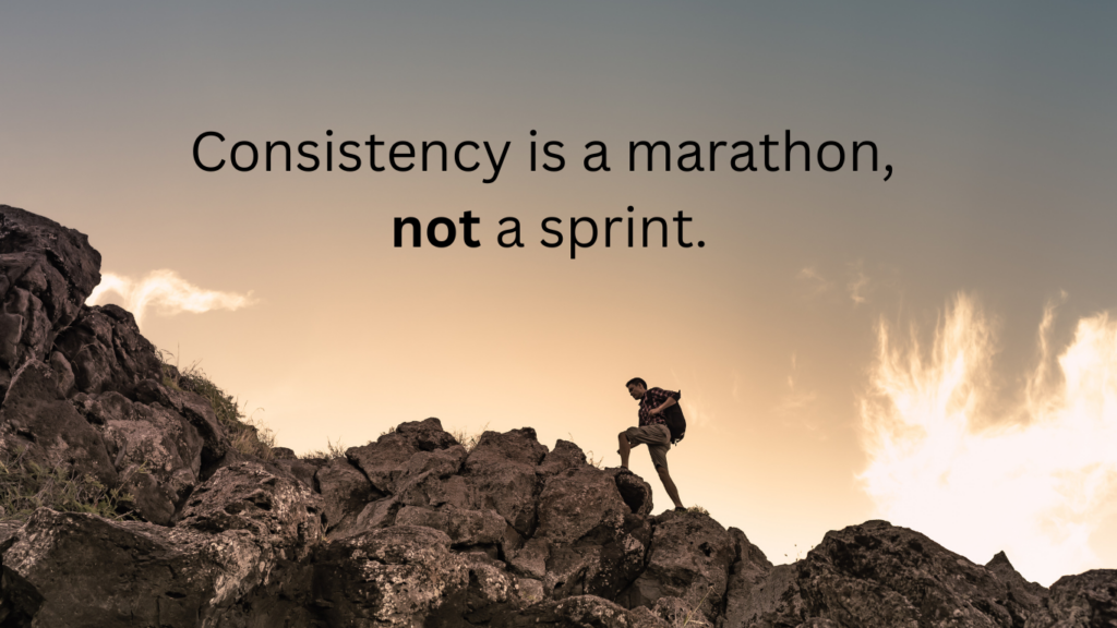 a determined man climbing a steep mountain trail, symbolizing perseverance and effort