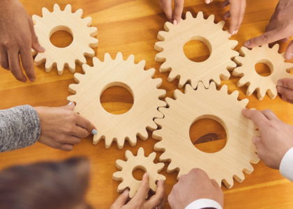 an illustration of a working trading system, where different components work together to form a structure for making trading decisions.